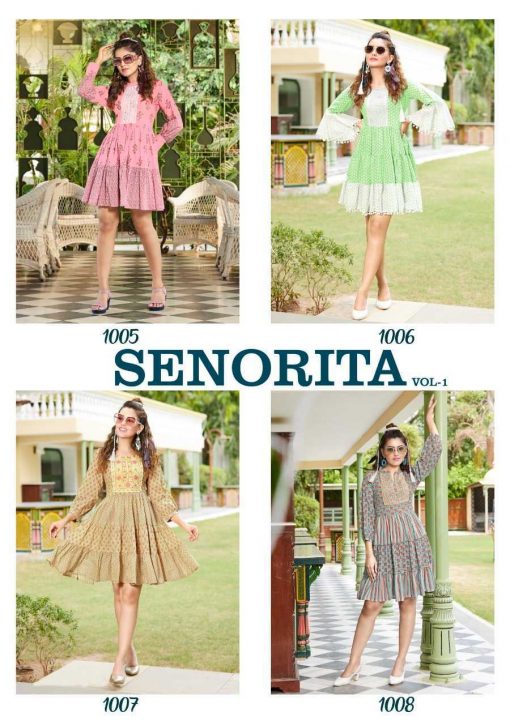 Diya Trends Senorita Vol 1 by Kajal Style Kurti Wholesale Catalog 8 Pcs 19 510x725 - Diya Trends Senorita Vol 1 by Kajal Style Kurti Wholesale Catalog 8 Pcs