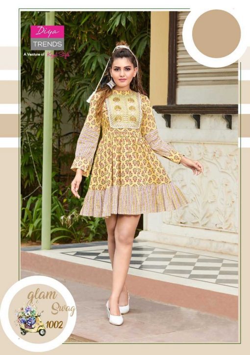 Diya Trends Senorita Vol 1 by Kajal Style Kurti Wholesale Catalog 8 Pcs 3 510x725 - Diya Trends Senorita Vol 1 by Kajal Style Kurti Wholesale Catalog 8 Pcs