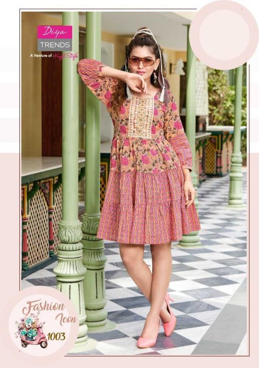 Diya Trends Senorita Vol 1 by Kajal Style Kurti Wholesale Catalog 8 Pcs 4 510x725 - Diya Trends Senorita Vol 1 by Kajal Style Kurti Wholesale Catalog 8 Pcs