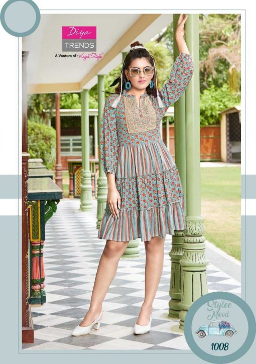 Diya Trends Senorita Vol 1 by Kajal Style Kurti Wholesale Catalog 8 Pcs 9 510x725 - Diya Trends Senorita Vol 1 by Kajal Style Kurti Wholesale Catalog 8 Pcs