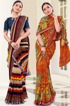 Hi Selection Rangoli Vol 49 Saree Sari Wholesale Catalog 9 Pcs