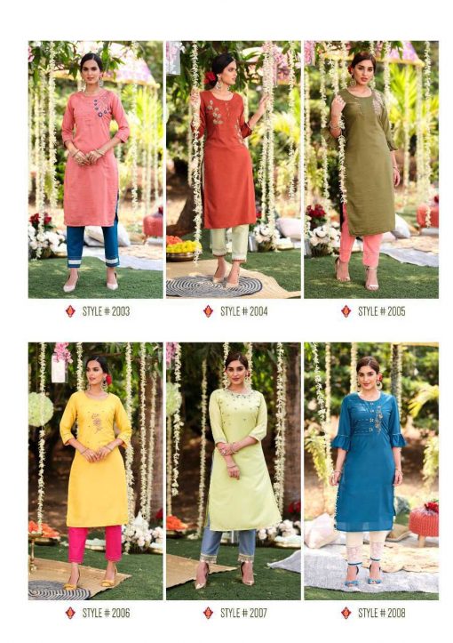 Kiana Fantasy Kurti with Pant Wholesale Catalog 8 Pcs 21 510x723 - Kiana Fantasy Kurti with Pant Wholesale Catalog 8 Pcs