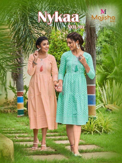 Majisha Nx Nykaa Vol 1 Kurti Wholesale Catalog 5 Pcs 1 1 510x680 - Majisha Nx Nykaa Vol 1 Kurti Wholesale Catalog 5 Pcs