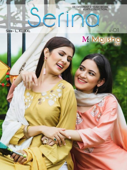 Majisha Nx Serina Vol 1 Kurti with Dupatta Wholesale Catalog 6 Pcs 1 510x681 - Majisha Nx Serina Vol 1 Kurti with Dupatta Wholesale Catalog 6 Pcs