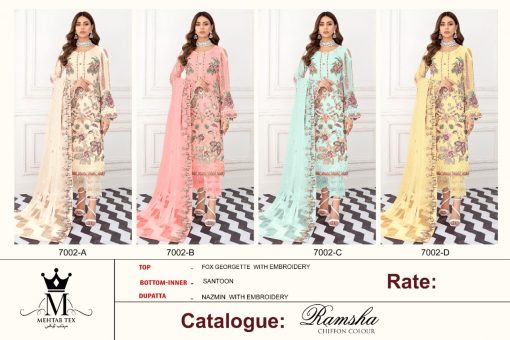 Mehtab Ramsha Chiffon Hit Colour Salwar Suit Wholesale Catalog 4 Pcs 9 510x340 - Mehtab Ramsha Chiffon Hit Colour Salwar Suit Wholesale Catalog 4 Pcs