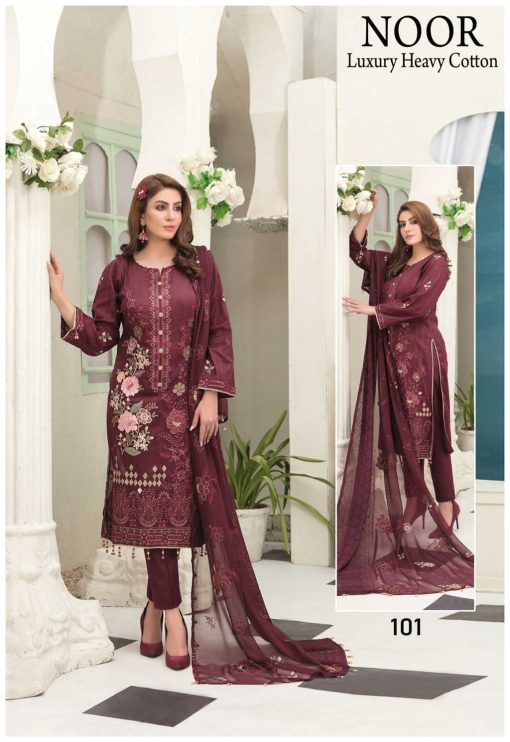 Noor Luxury Heavy Cotton by Saadia Asad Salwar Suit Wholesale Catalog 6 Pcs 2 510x742 - Noor Luxury Heavy Cotton by Saadia Asad Salwar Suit Wholesale Catalog 6 Pcs