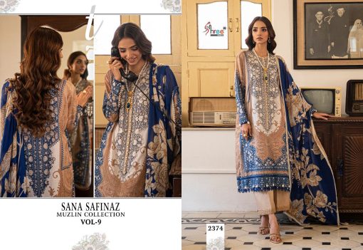 Shree Fabs Sana Safinaz Muzlin Collection Vol 8 Salwar Suit Wholesale Catalog 7 Pcs 11 510x351 - Shree Fabs Sana Safinaz Muzlin Collection Vol 9 Salwar Suit Wholesale Catalog 7 Pcs