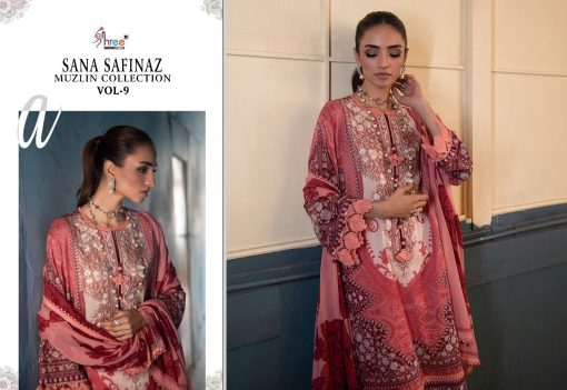 Shree Fabs Sana Safinaz Muzlin Collection Vol 8 Salwar Suit Wholesale Catalog 7 Pcs 13 510x351 - Shree Fabs Sana Safinaz Muzlin Collection Vol 9 Salwar Suit Wholesale Catalog 7 Pcs