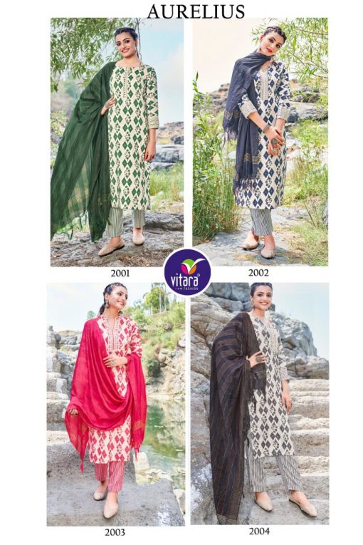 Vitara Aurelius Kurti with Dupatta Bottom Wholesale Catalog 4 Pcs 10 510x765 - Vitara Aurelius Kurti with Dupatta Bottom Wholesale Catalog 4 Pcs