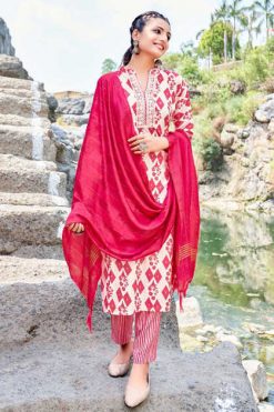 Vitara Aurelius Kurti with Dupatta Bottom Wholesale Catalog 4 Pcs