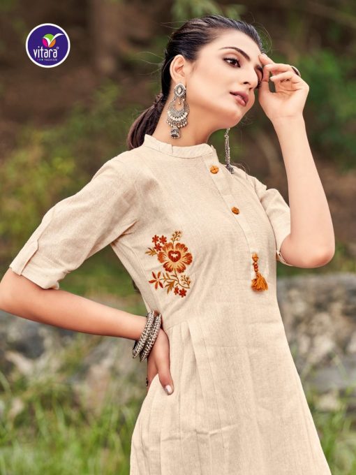 Vitara Floret Kurti Wholesale Catalog 4 Pcs 4 510x680 - Vitara Floret Kurti Wholesale Catalog 4 Pcs