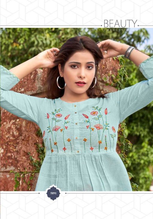 Yami Edge Kurti Wholesale Catalog 9 Pcs 14 510x727 - Yami Edge Kurti Wholesale Catalog 9 Pcs