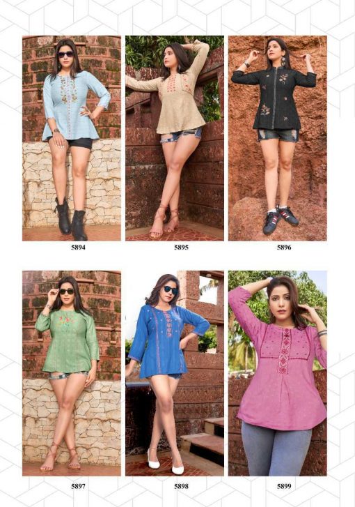 Yami Edge Kurti Wholesale Catalog 9 Pcs 18 510x727 - Yami Edge Kurti Wholesale Catalog 9 Pcs