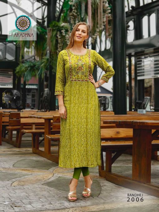 Aradhna Bandhej Vol 2 Kurti Wholesale Catalog 8 Pcs 7 510x680 - Aradhna Bandhej Vol 2 Kurti Wholesale Catalog 8 Pcs