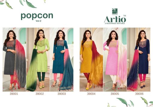 Artio Popcorn Vol 2 by Kapil Trendz Readymade Rayon Salwar Suit Catalog 6 Pcs 8 510x357 - Artio Popcorn Vol 2 by Kapil Trendz Readymade Rayon Salwar Suit Catalog 6 Pcs