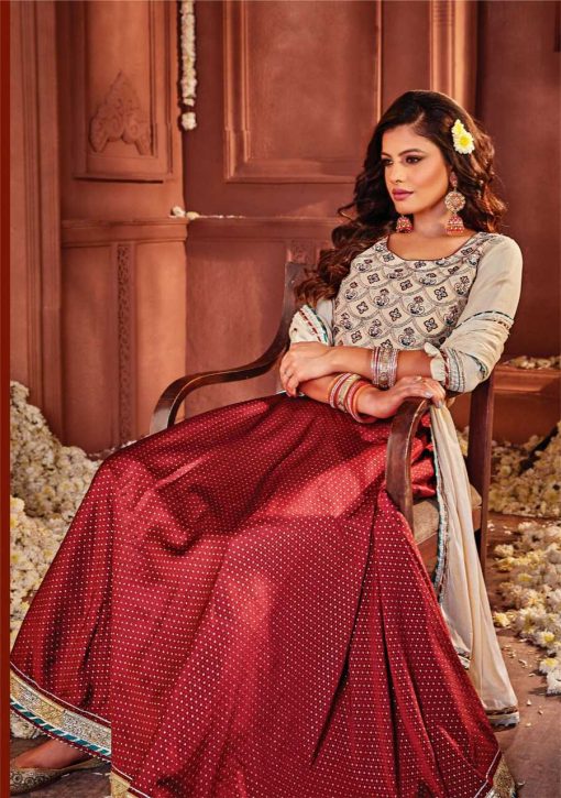 Benbaa Shringaar by Kiana Lehenga Choli Muslin Catalog 6 Pcs 18 510x725 - Benbaa Shringaar by Kiana Lehenga Choli Muslin Catalog 6 Pcs