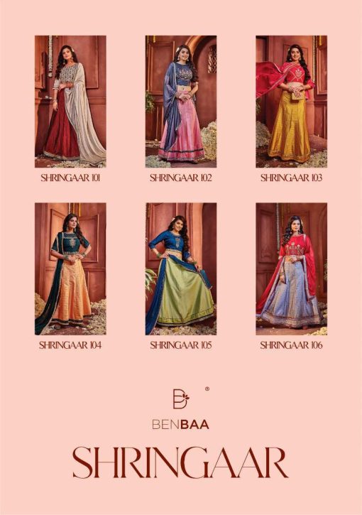 Benbaa Shringaar by Kiana Lehenga Choli Muslin Catalog 6 Pcs 21 510x725 - Benbaa Shringaar by Kiana Lehenga Choli Muslin Catalog 6 Pcs