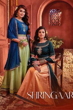 Benbaa Shringaar by Kiana Lehenga Choli Muslin Catalog 6 Pcs