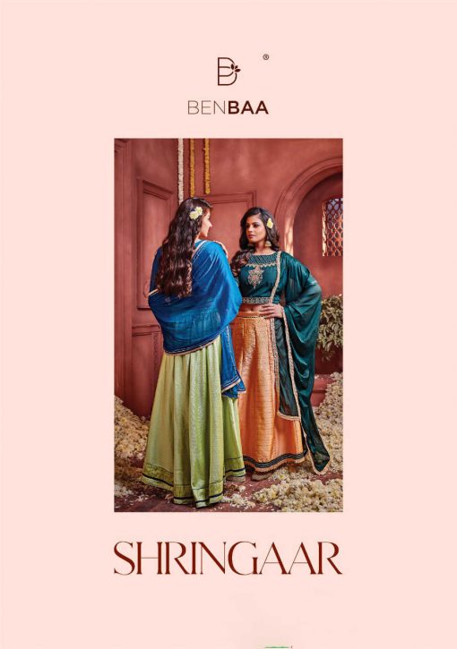 Benbaa Shringaar by Kiana Lehenga Choli Muslin Catalog 6 Pcs 6 510x725 - Benbaa Shringaar by Kiana Lehenga Choli Muslin Catalog 6 Pcs