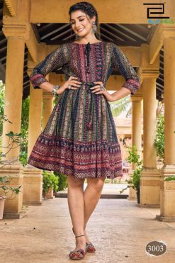 Blue Hills Desi Vdesi Kurti Wholesale Catalog 6 Pcs