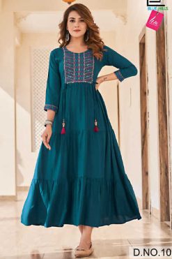 Blue Hills Jasmine Kurti Wholesale Catalog 8 Pcs