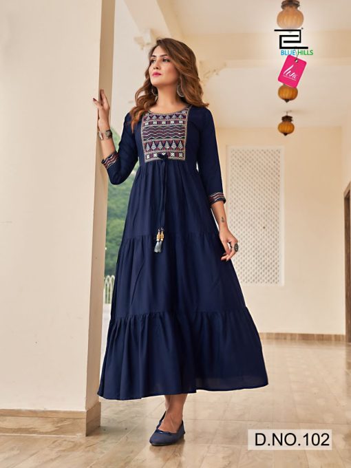 Blue Hills Jasmine Kurti Wholesale Catalog 8 Pcs 3 510x680 - Blue Hills Jasmine Kurti Wholesale Catalog 8 Pcs