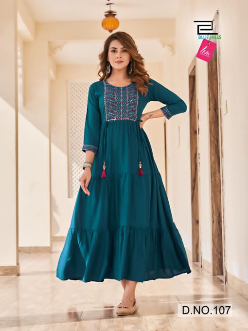 Blue Hills Jasmine Kurti Wholesale Catalog 8 Pcs 6 510x680 - Blue Hills Jasmine Kurti Wholesale Catalog 8 Pcs