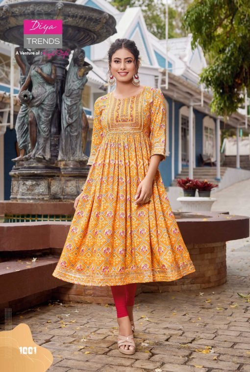 Diya Trends Colour Flair Vol 1 by Kajal Style Kurti Wholesale Catalog 9 Pcs 4 510x757 - Diya Trends Colour Flair Vol 1 by Kajal Style Kurti Wholesale Catalog 9 Pcs