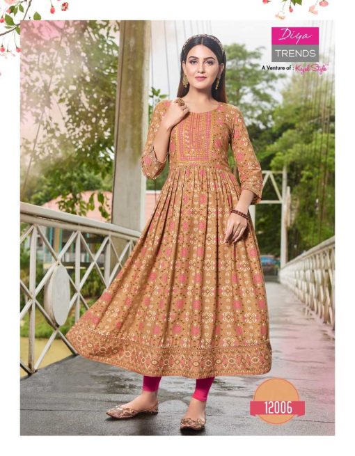 Diya Trends Ethnicity Vol 12 by Kajal Style Kurti Wholesale Catalog 10 Pcs 7 510x655 - Diya Trends Ethnicity Vol 12 by Kajal Style Kurti Wholesale Catalog 10 Pcs