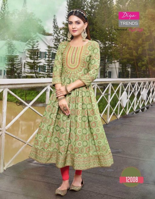 Diya Trends Ethnicity Vol 12 by Kajal Style Kurti Wholesale Catalog 10 Pcs 9 510x655 - Diya Trends Ethnicity Vol 12 by Kajal Style Kurti Wholesale Catalog 10 Pcs