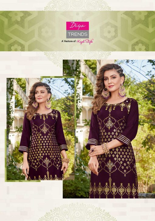 Diya Trends Festival Tadka Vol 3 by Kajal Style Kurti with Palazzo or Sharara Wholesale Catalog 8 Pcs 15 510x725 - Diya Trends Festival Tadka Vol 3 by Kajal Style Kurti with Palazzo or Sharara Wholesale Catalog 8 Pcs