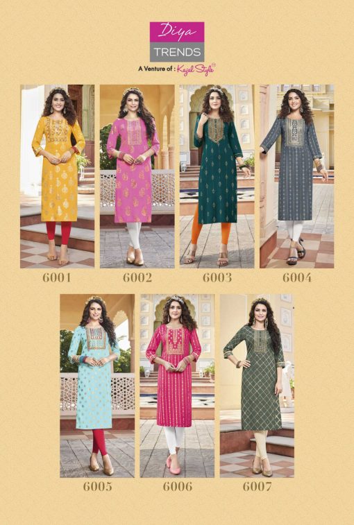 Diya Trends Victoria Vol 6 by Kajal Style Rayon Kurti Catalog 14 Pcs 18 510x757 - Diya Trends Victoria Vol 6 by Kajal Style Rayon Kurti Catalog 14 Pcs