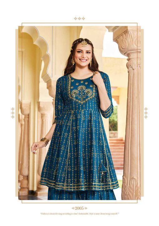 Kajal Style Lavish Vol 2 Kurti with Sharara or Palazzo Wholesale Catalog 8 Pcs 11 510x725 - Kajal Style Lavish Vol 2 Kurti with Sharara or Palazzo Wholesale Catalog 8 Pcs