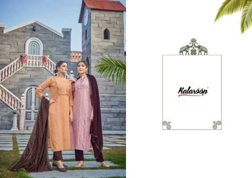 Kalaroop Gloster by Kajree Kurti with Dupatta Bottom Wholesale Catalog 4 Pcs 5 510x360 - Kalaroop Gloster by Kajree Kurti with Dupatta Bottom Wholesale Catalog 4 Pcs