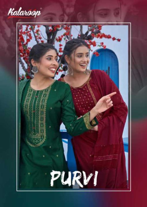 Kalaroop Purvi by Kajree Kurti with Dupatta Bottom Wholesale Catalog 6 Pcs 1 510x720 - Kalaroop Purvi by Kajree Kurti with Dupatta Bottom Wholesale Catalog 6 Pcs