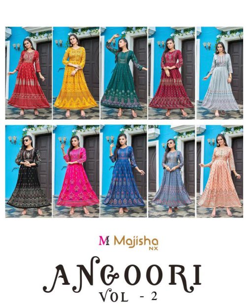 Majisha Nx Angoori Vol 2 Kurti Wholesale Catalog 10 Pcs 22 510x624 - Majisha Nx Angoori Vol 2 Kurti Wholesale Catalog 10 Pcs