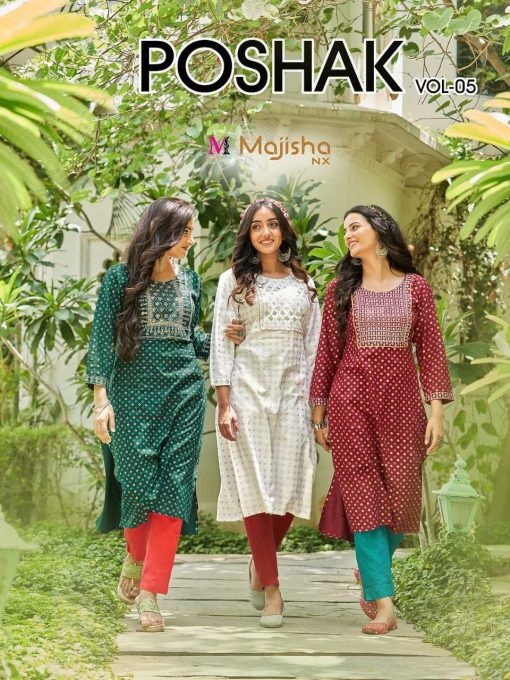 Majisha Nx Poshak Vol 5 Kurti Wholesale Catalog 10 Pcs 1 510x680 - Majisha Nx Poshak Vol 5 Kurti Wholesale Catalog 10 Pcs