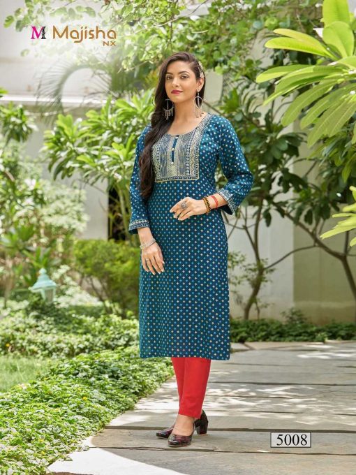 Majisha Nx Poshak Vol 5 Kurti Wholesale Catalog 10 Pcs 14 510x680 - Majisha Nx Poshak Vol 5 Kurti Wholesale Catalog 10 Pcs