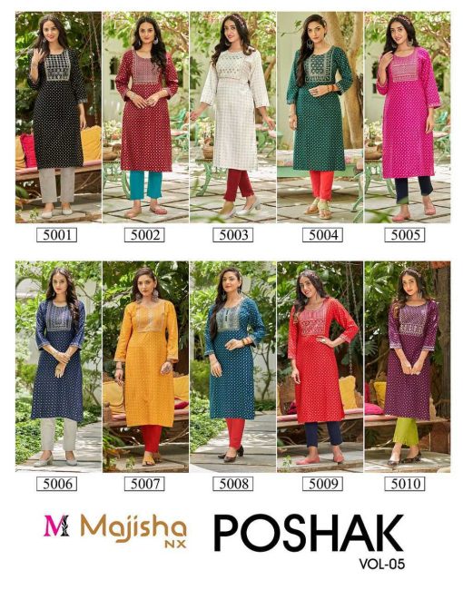 Majisha Nx Poshak Vol 5 Kurti Wholesale Catalog 10 Pcs 17 510x650 - Majisha Nx Poshak Vol 5 Kurti Wholesale Catalog 10 Pcs