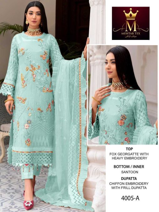 Mehtab 4005 Hit Collection Georgette Salwar Suit Catalog 4 Pcs 3 510x680 - Mehtab 4005 Hit Collection Georgette Salwar Suit Catalog 4 Pcs