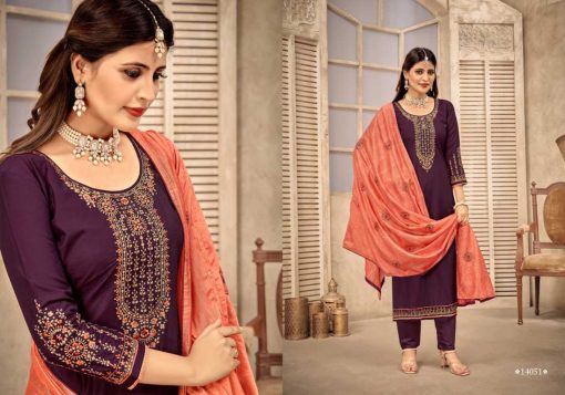 Panch Ratna Vartika by Kessi Muslin Silk Salwar Suit Catalog 5 Pcs 3 510x357 - Panch Ratna Vartika by Kessi Muslin Silk Salwar Suit Catalog 5 Pcs