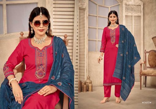 Panch Ratna Vartika by Kessi Muslin Silk Salwar Suit Catalog 5 Pcs 7 510x357 - Panch Ratna Vartika by Kessi Muslin Silk Salwar Suit Catalog 5 Pcs