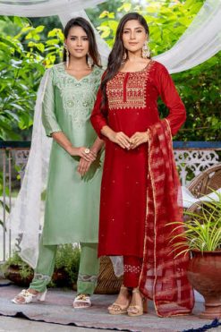 Psyna Muskan Vol 1 Kurti with Dupatta Bottom Wholesale Catalog 6 Pcs