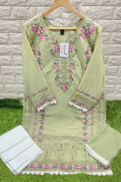 Serene S 108 Kurti with Dupatta Bottom Rayon Georgette Catalog 4 Pcs