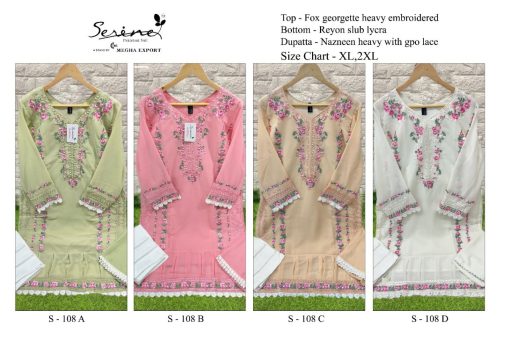 Serene S 108 Kurti with Dupatta Bottom Rayon Georgette Catalog 4 Pcs 5 510x340 - Serene S 108 Kurti with Dupatta Bottom Rayon Georgette Catalog 4 Pcs