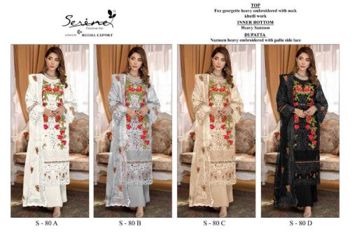 Serene S 80 Georgette Salwar Suit Catalog 4 Pcs 5 510x340 - Serene S 80 Georgette Salwar Suit Catalog 4 Pcs