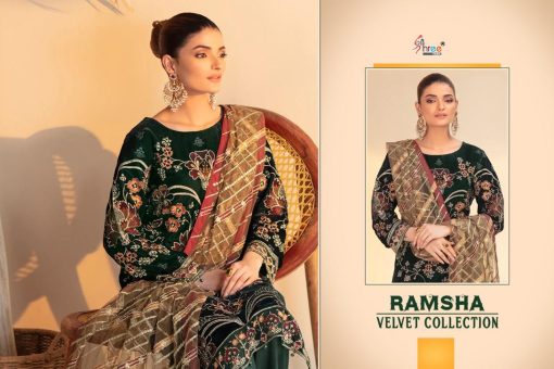 Shree Fabs Ramsha Velvet Collection Salwar Suit Wholesale Catalog 5 Pcs 3 510x340 - Shree Fabs Ramsha Velvet Collection Salwar Suit Wholesale Catalog 5 Pcs