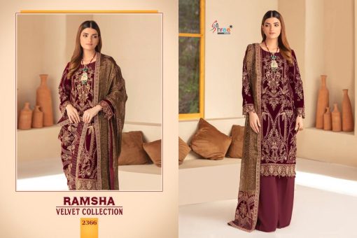 Shree Fabs Ramsha Velvet Collection Salwar Suit Wholesale Catalog 5 Pcs 4 510x340 - Shree Fabs Ramsha Velvet Collection Salwar Suit Wholesale Catalog 5 Pcs