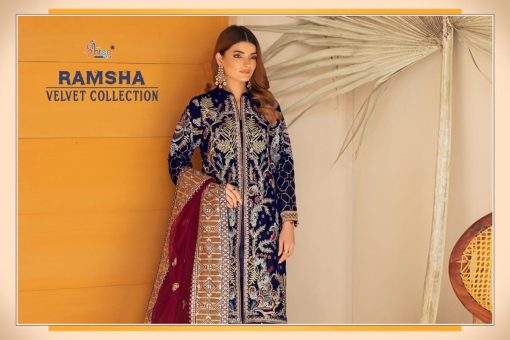 Shree Fabs Ramsha Velvet Collection Salwar Suit Wholesale Catalog 5 Pcs 5 510x340 - Shree Fabs Ramsha Velvet Collection Salwar Suit Wholesale Catalog 5 Pcs