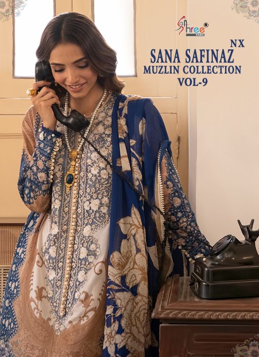Shree Fabs Sana Safinaz Muzlin Collection Vol 9 NX Salwar Suit Wholesale Catalog 5 Pcs 1 510x702 - Shree Fabs Sana Safinaz Muzlin Collection Vol 9 NX Salwar Suit Wholesale Catalog 5 Pcs